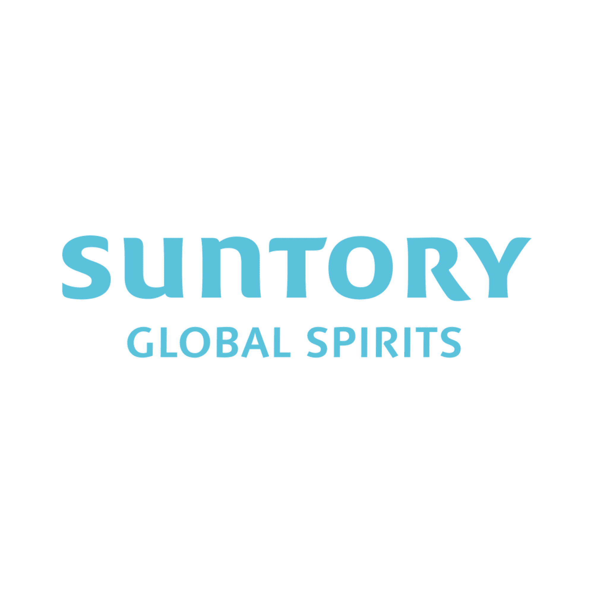 Suntory Global Spirits logo in light blue text on a white background.